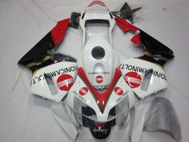 Carena Moto Honda CBR600RR 2003-2004 - Bianco Rosso Nero Lucido Konica Minolta Fabbrica