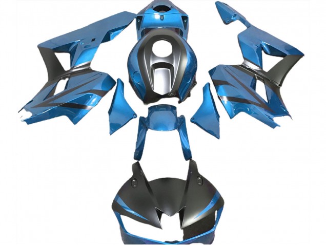 Carene Moto Honda CBR600RR 2013-2026 - Azzurro Chiaro Nero Opaco