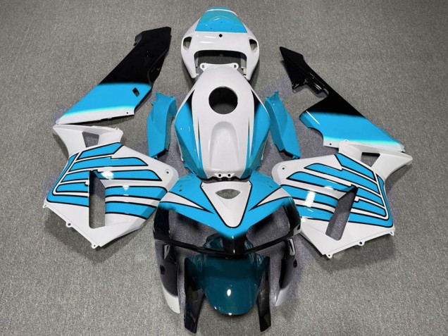 Carena Moto Honda CBR600RR 2005-2006 - Bianco Azzurro Chiaro Ali