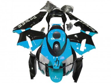 Carena Moto Honda CBR600RR 2003-2004 - Azzurro Chiaro Nero Lucido Power Fabbrica