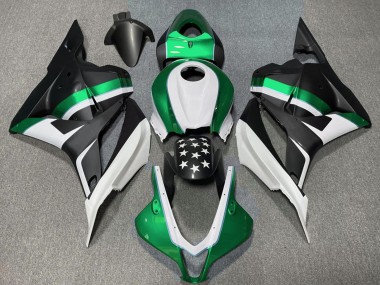 Carena Moto Honda CBR600RR 2009-2012 - Bianco Verde Nero Opaco Stella Fabbrica