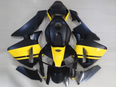 Carena Moto Honda CBR600RR 2005-2006 - Nero Opaco Lucido Giallo Fabbrica