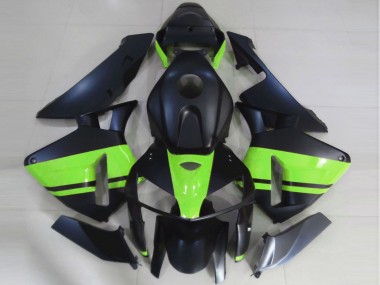 Carena Moto Honda CBR600RR 2005-2006 - Nero Opaco Verde Chiaro Fabbrica
