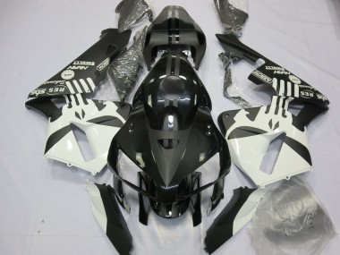Carena Moto Honda CBR600RR 2005-2006 - Bianco Nero Opaco Puisher Logo Fabbrica