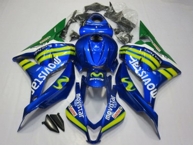 Carena Moto Honda CBR600RR 2009-2012 - Blu Verde MoviStar Fabbrica