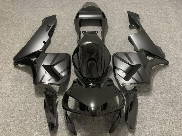 Carena Moto Honda CBR600RR 2003-2004 - Nero Lucido Grigio Opaco OEM Stile