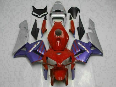 Carena Moto Honda CBR600RR 2005-2006 - Rosso Viola Grigio Fabbrica