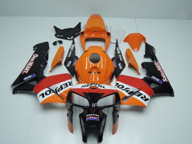 Carena Moto Honda CBR600RR 2005-2006 - Arancia Rosso Bianco Nero One Heart Repsol Fabbrica