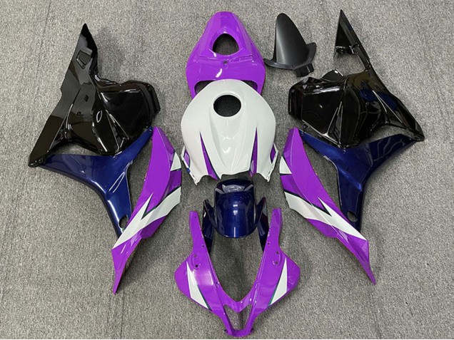 Carena Moto Honda CBR600RR 2009-2012 - Bianco Viola Blu Nero Lucido