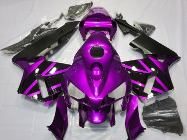 Carena Moto Honda CBR600RR 2005-2006 - Viola Nero Lucido Design Fabbrica