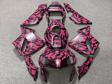 Carena Moto Honda CBR600RR 2003-2004 - Rosso Nero Camouflage Fabbrica