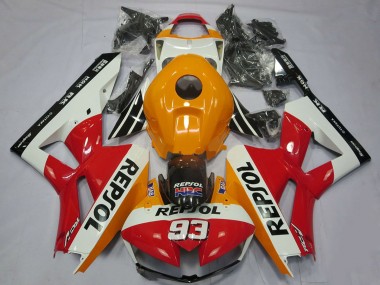 Carena Moto Honda CBR600RR 2013-2023 - Arancia Bianco Rosso Nero Lucido Repsol 93 Fabbrica