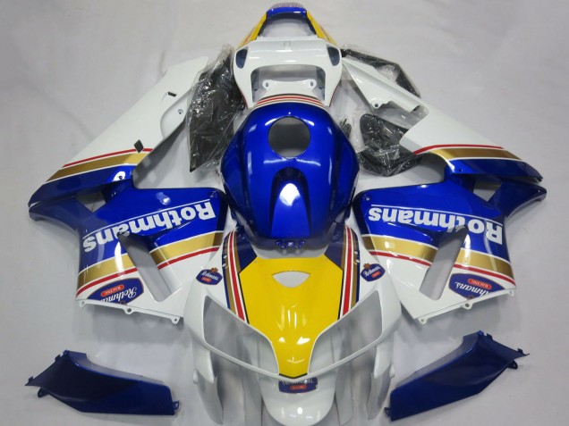Carena Moto Honda CBR600RR 2005-2006 - Bianco Blu Giallo Rothmans