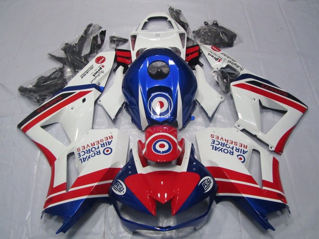 Carene Moto Honda CBR600RR 2013-2026 - Bianco Rosso Blu Royal Air Force