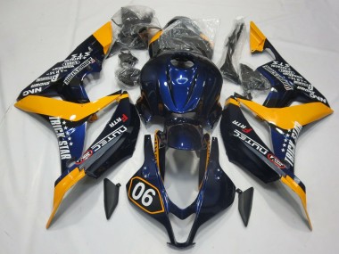 Carena Moto Honda CBR600RR 2007-2008 - Arancia Blu Nero Lucido Fabbrica