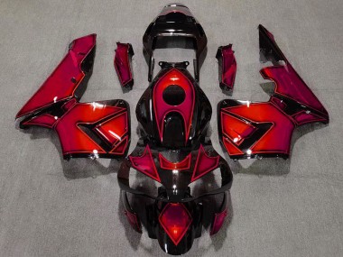 Carena Moto Honda CBR600RR 2003-2004 - Rosso Nero Lucido Fabbrica