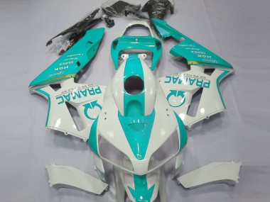 Carena Moto Honda CBR600RR 2005-2006 - Bianco Teal Pramac Fabbrica