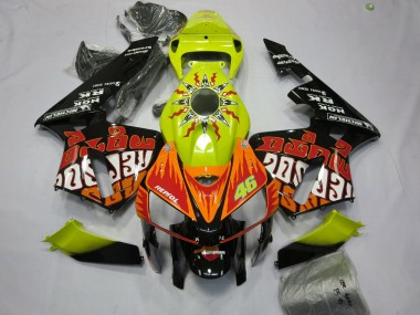 Carena Moto Honda CBR600RR 2005-2006 - Giallo Vibrante Nero Rossi Fabbrica