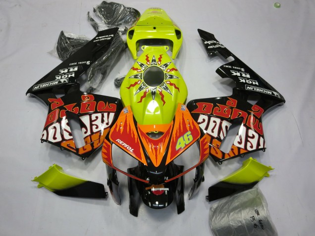Carena Moto Honda CBR600RR 2005-2006 - Giallo Vibrante Nero Rossi