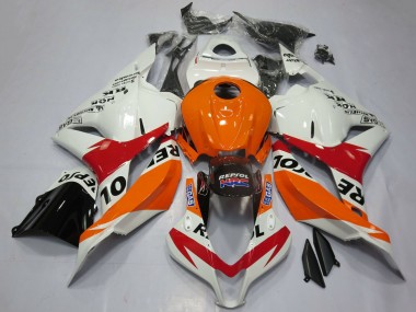 Carena Moto Honda CBR600RR 2009-2012 - Arancia Bianco Rosso Nero Lucido Repsol Fabbrica