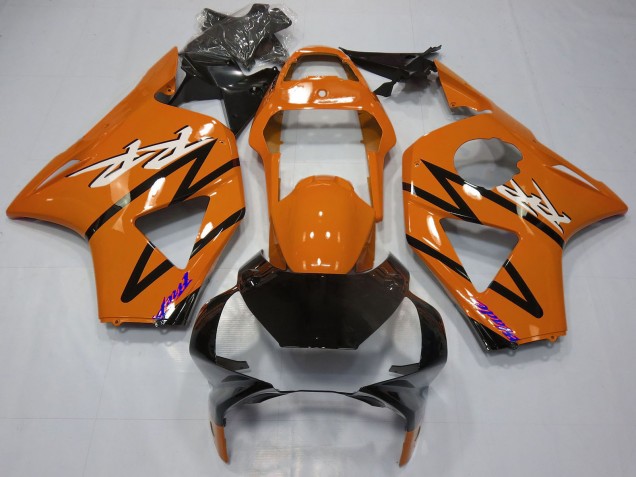 Carena Moto Honda CBR954RR 2002-2003 - Arancione Scuro Nero Lucido