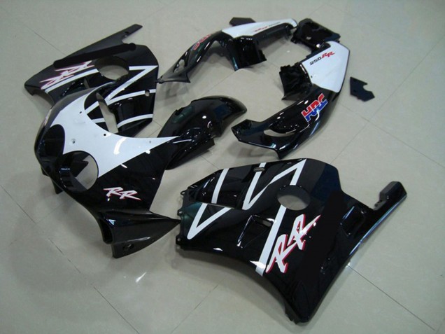 Carena Moto Honda CBR250RR 1990-1998 - Bianco Nero Lucido HRC