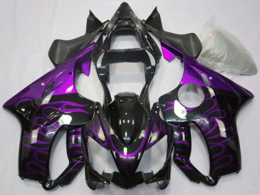 Carena Moto Honda CBR600 F4i 2001-2003 - Nero Lucido Viola Fiamma Fabbrica