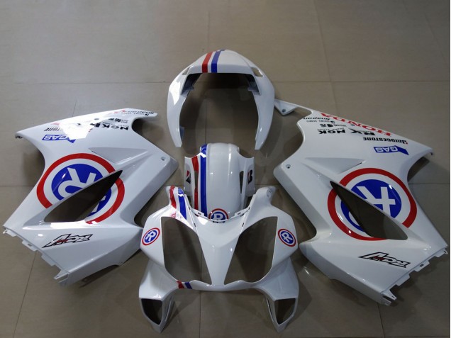 Carena Moto Honda VFR 800 2002-2013 - Bianco Blu Rosso R