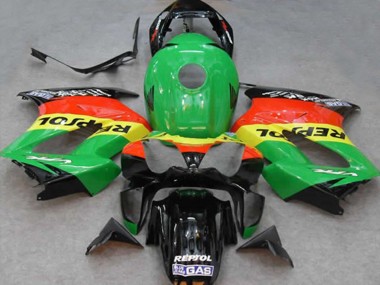 Carena Moto Honda VFR 800 2002-2013 - Verde Giallo Rosso Nero Repsol Fabbrica