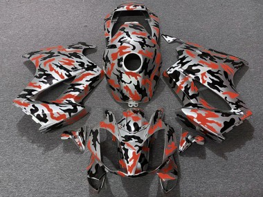 Carena Moto Honda VFR 800 2002-2013 - Rosso Camouflage Fabbrica