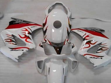 Carena Moto Honda VFR 800 2002-2013 - Bianco Rosso Fiamma Fabbrica