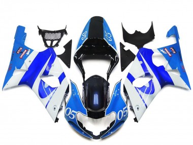 Carena Moto Suzuki GSXR 1000 2000-2002 - Blu Bianco Nero 05 Fabbrica