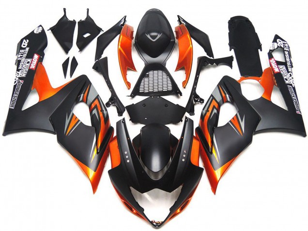 Carena Moto Suzuki GSXR 1000 2005-2006 - Arancia Nero