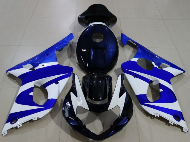 Carena Moto Suzuki GSXR 1000 2000-2002 - Blu Bianco Nero