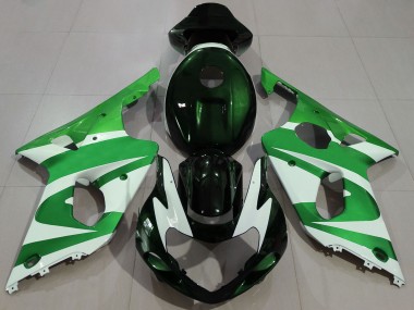 Carena Moto Suzuki GSXR 1000 2000-2002 - Verde Bianco Nero Fabbrica