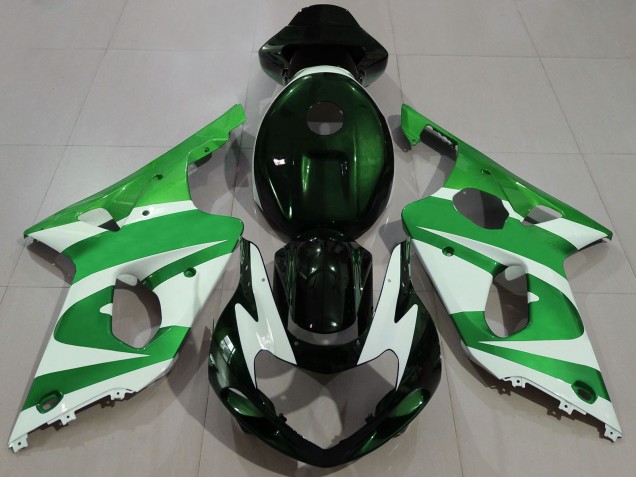 Carena Moto Suzuki GSXR 1000 2000-2002 - Verde Bianco Nero