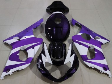 Carena Moto Suzuki GSXR 1000 2000-2002 - Viola Bianco Nero Fabbrica