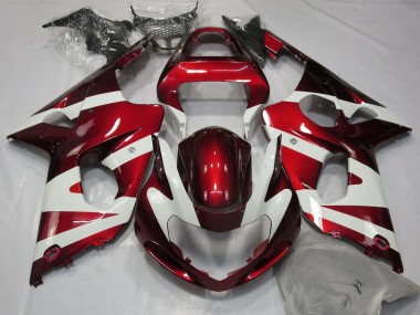 Carena Moto Suzuki GSXR 1000 2000-2002 - Bianco Rosso Fabbrica