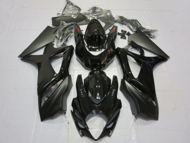 Carena Moto Suzuki GSXR 1000 2007-2008 - Nero Lucido Nero Opaco Pianura Fabbrica
