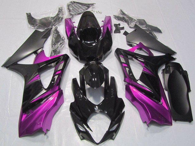 Carena Moto Suzuki GSXR 1000 2007-2008 - Nero Lucido Rosa
