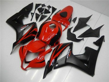 Carena Moto Honda CBR600RR 2007-2008 - Rosso Nero Opaco Decals Fabbrica