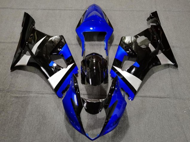 Carena Moto Suzuki GSXR 1000 2003-2004 - Blu Bianco Nero Lucido