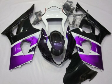 Carena Moto Suzuki GSXR 1000 2003-2004 - Viola Bianco Nero Lucido Fabbrica