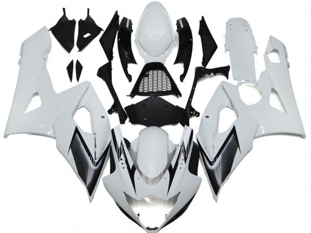 Carena Moto Suzuki GSXR 1000 2005-2006 - Lucido Bianco Argento Nero