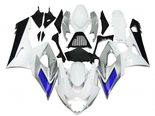Carena Moto Suzuki GSXR 1000 2005-2006 - Lucido Bianco Argento Blu