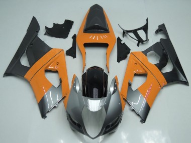 Carena Moto Suzuki GSXR 1000 2003-2004 - Arancia Chiaro Argento Nero Fabbrica