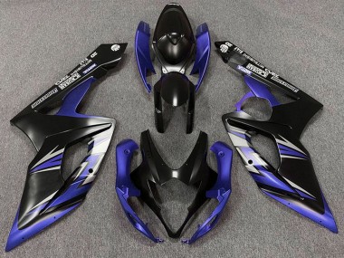 Carena Moto Suzuki GSXR 1000 2005-2006 - Nero Opaco Blu Fabbrica