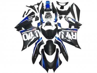 Carena Moto Suzuki GSXR 1000 2017-2024 - Nero Opaco Blu Fabbrica