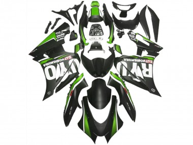 Carena Moto Suzuki GSXR 1000 2017-2024 - Nero Opaco Verde Fabbrica