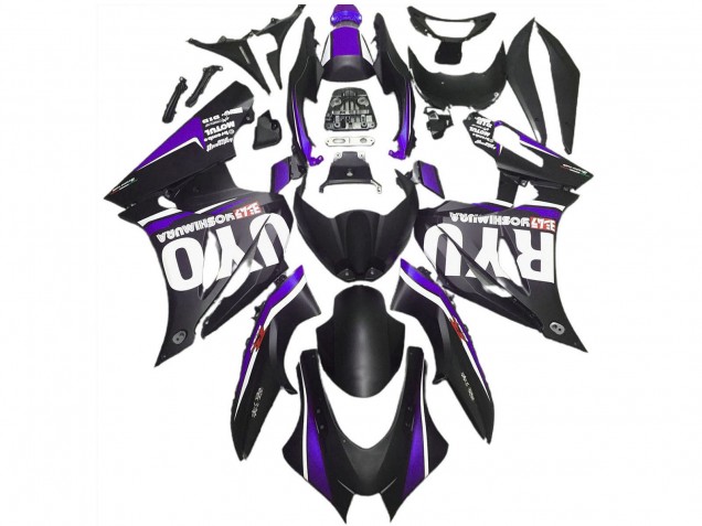 Carena Moto Suzuki GSXR 1000 2017-2024 - Nero Opaco Viola